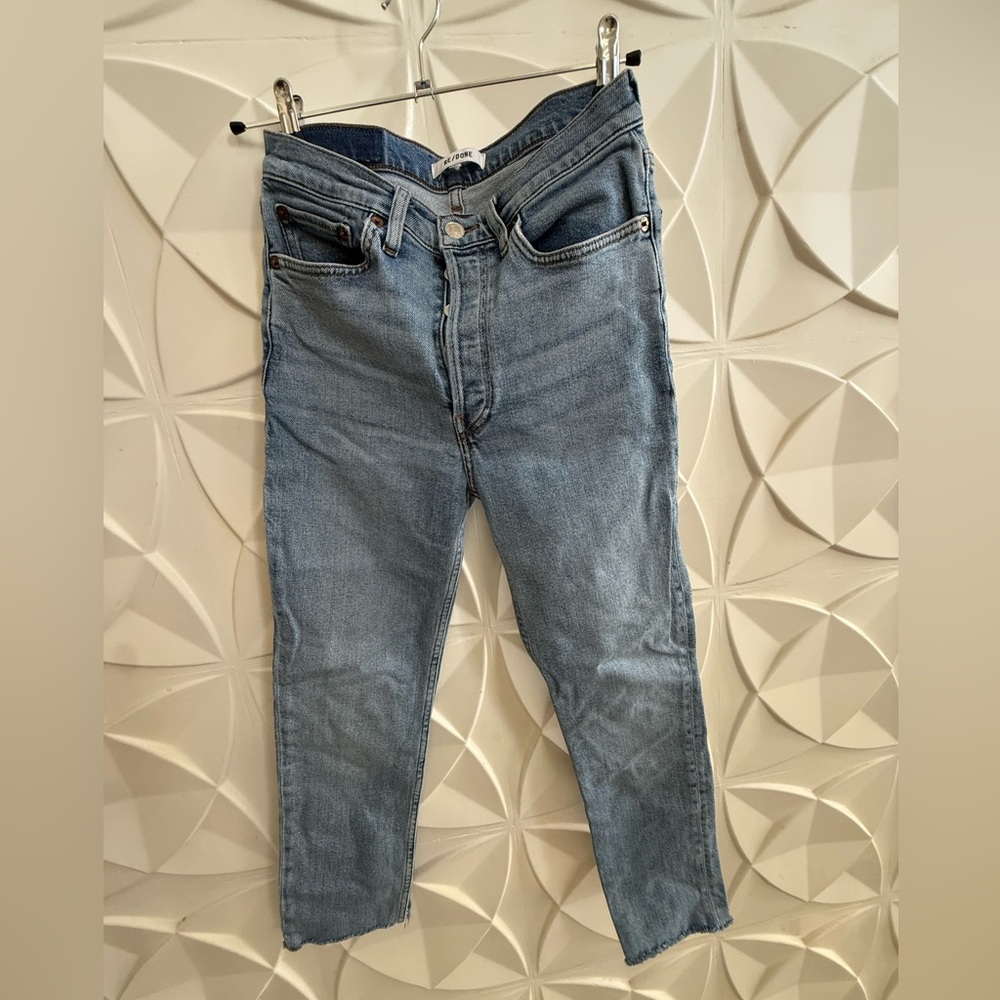 Re/Done Light Blue Skinny Jeans, size 27.